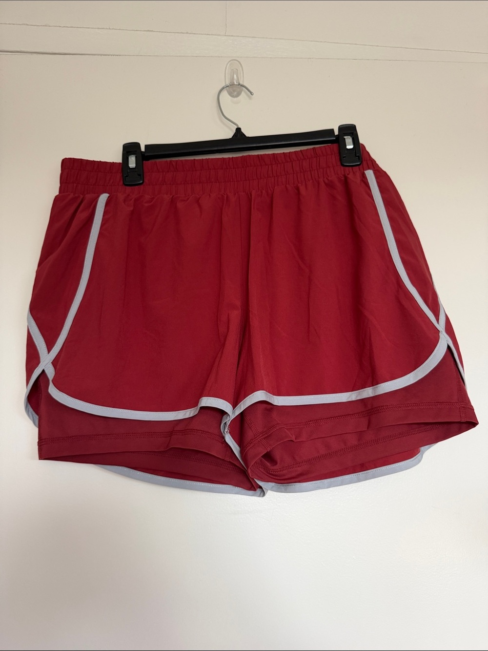 Ideology Maroon Athletic Shorts with grey Trim